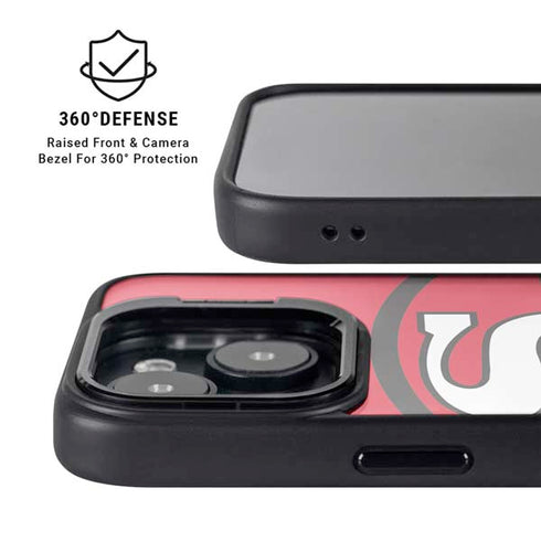 NFL San Francisco 49ers Retro Logo iPhone 15 Kickstand Case